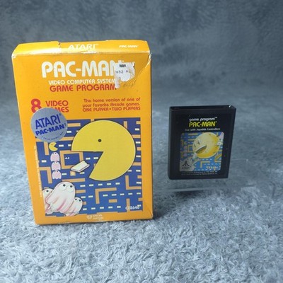 Vintage Atari 2600 Pac-Man Game Program Boxed Video Computer System Cart