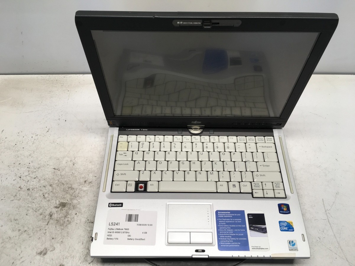 Fujitsu LifeBook T900 Intel i5-M560 2.67GHz 4 GB NO HDD | eBay