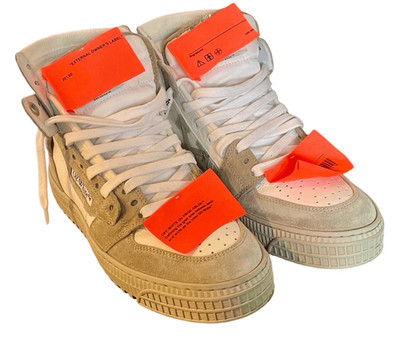 Off-White Virgil Abloh Off Court 3.0 beige suede sneaker 39