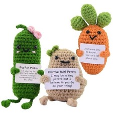 Emotional Support Plush - Positive Positive Mini Potato Pickle Carrot