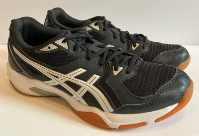 ASICS Gel Rocket 10 Women s 9.5 Black/White Running Shoes Indoor Sports 1072A056