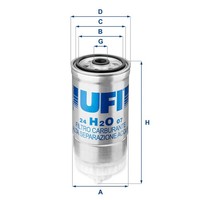 UFI Kraftstofffilter 24.H2O.07 Filtereinsatz FüR KIA Multipla Fiat Punto VAN JTD