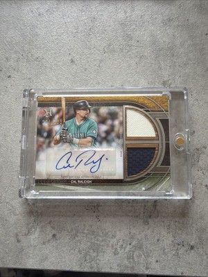 2025 Topps Museum Collection Cal Raleigh Dual Relic Auto /299