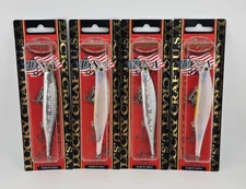 (4) Lucky Craft Lightning Pointer 110 SP Jerkbait Fishing Lures Lot of 4