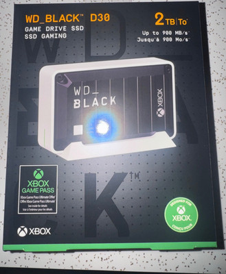 Western Digital XBOX WD_BLACK D30 2 TB USB C 2 WDBATL0020BBW-WESN
