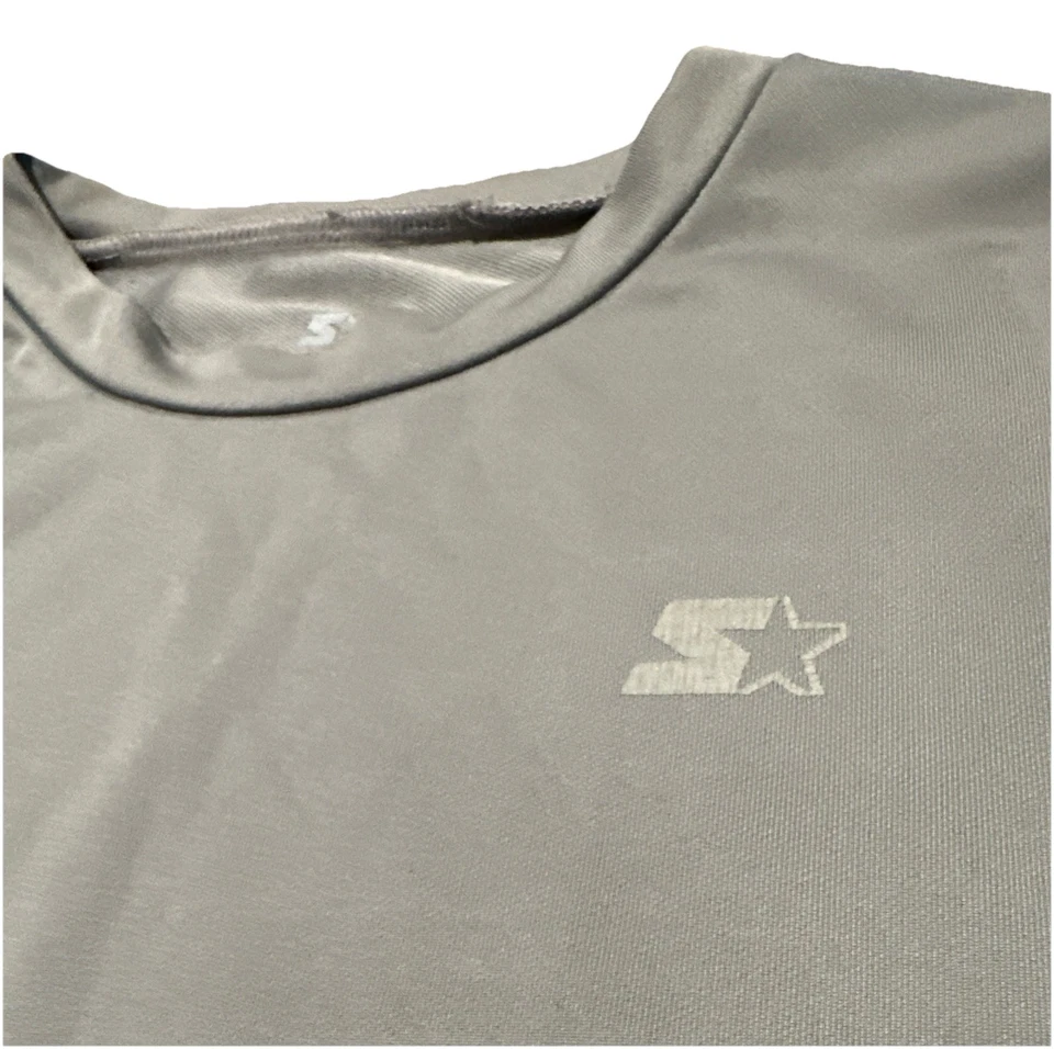 Starter Dri Fit Compression Shirt Long Sleeve Gray Youth XXL 18 - Image 2 of 4