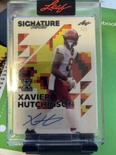2023 Leaf Xavier Hutchinson Signature Series Rookie 1/1