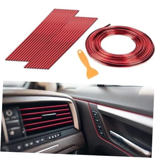Car Air Conditioner Decoration Strip - Air Vent Outlet Trim Decoration 20PCS