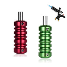2 Pcs Aluminum Alloy Tattoo Grips Tubes Lightweight Grip Handles for Tattoo