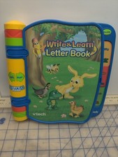 Vtech talking write  learn letter book tested works