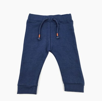M&Co Jogginghose Baby Jungen Blau Baumwolle Weich Komfort Gr. 62-68