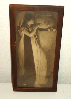 Antique-1856s ''Isabella and the Pot of Basil'' John White Alexander Print Palette