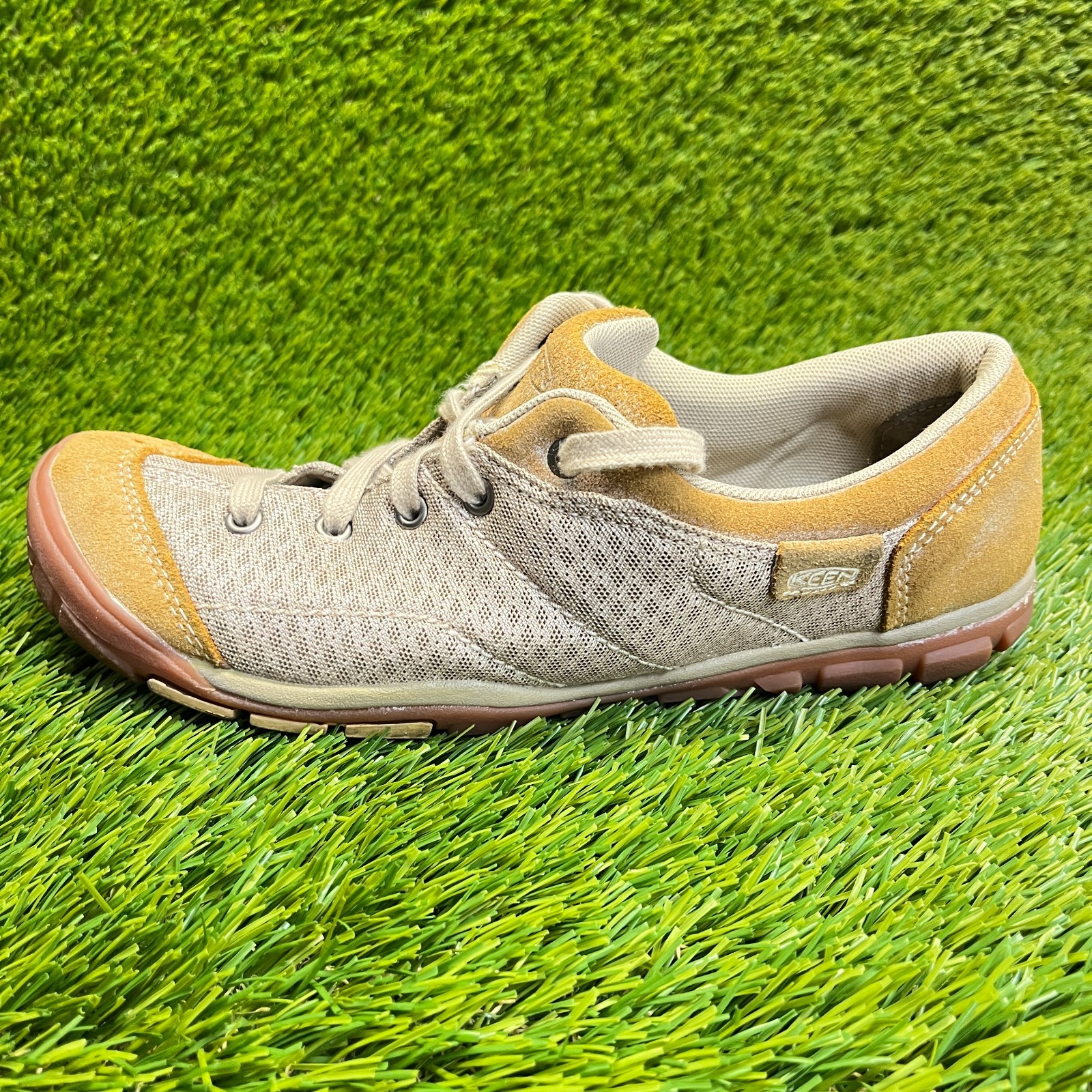 Scarpe da ginnastica Keen Mercer Lace II CNX donna taglia 9 beige marrone corsa escursionismo