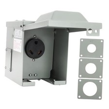 ETL Listed NEMA TT-30R RV Power Outlet Box, 30 AMP 125 Volt RV Electrical