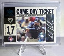 2007 Upper Deck Black Game Day Ticket Autographs Adrian Gonzalez 1/1 Auto #GD-AG
