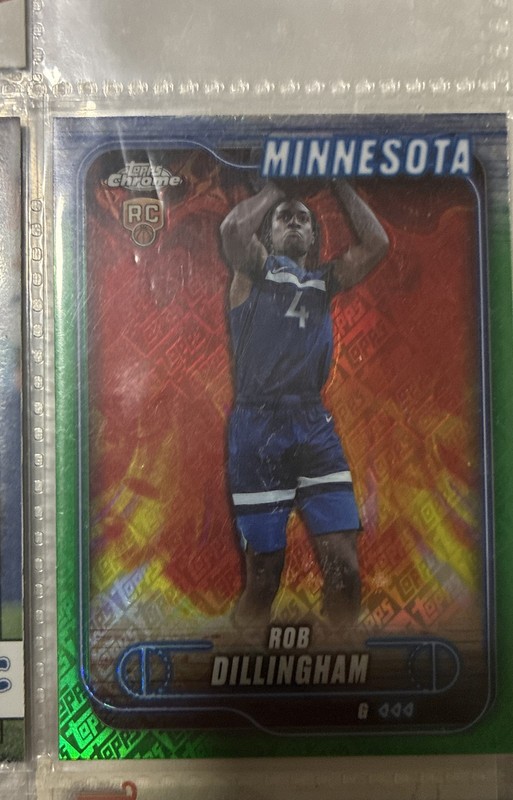 2024-25 Topps - Rob Dillingham, Rob Dillingham #165 Green Topps Refractor (RC)