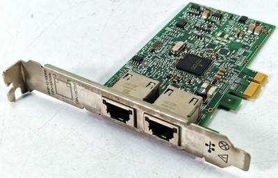 HP Broadcom 332T Dual Port RJ-45 PCIe x1 Gigabit Ethernet Adapter 616012-001 FP