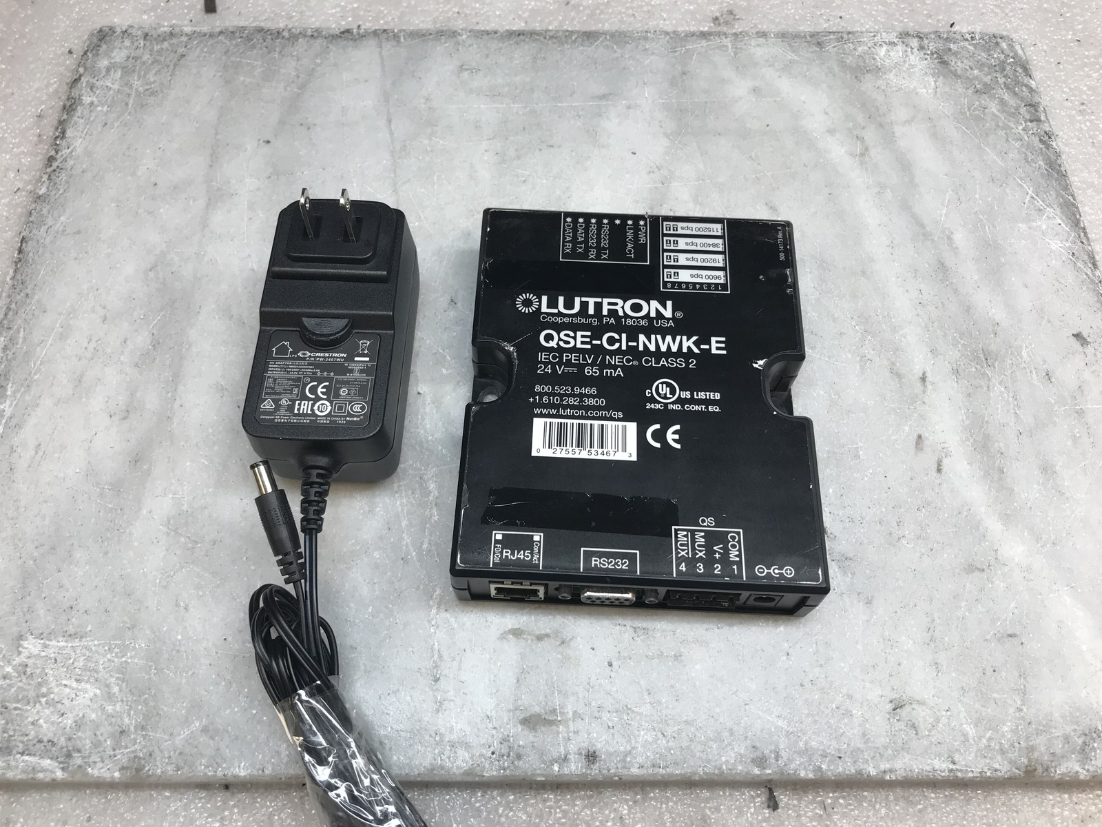 Lutron QSE-CI-NWK-E IEC PELV/NEC Class 2 Network Device 9600-115200 bps