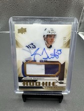 2018-19 Premier Travis Dermott ROOKIE AUTO PATCH GOLD RC RPA LEAFS SSP AR-TD /99