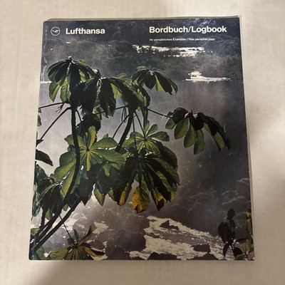 vintage Lufthansa Airlines Logbook In-Flight Magazine