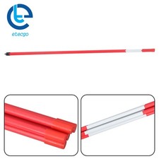 Red Driveway Markers Snow Stakes 48 Inch Long Reflective Markers 5/16" Diameter