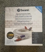 Swann BNC DC CCTV Security Video Camera DVR Data Power Extension Cable 15m 