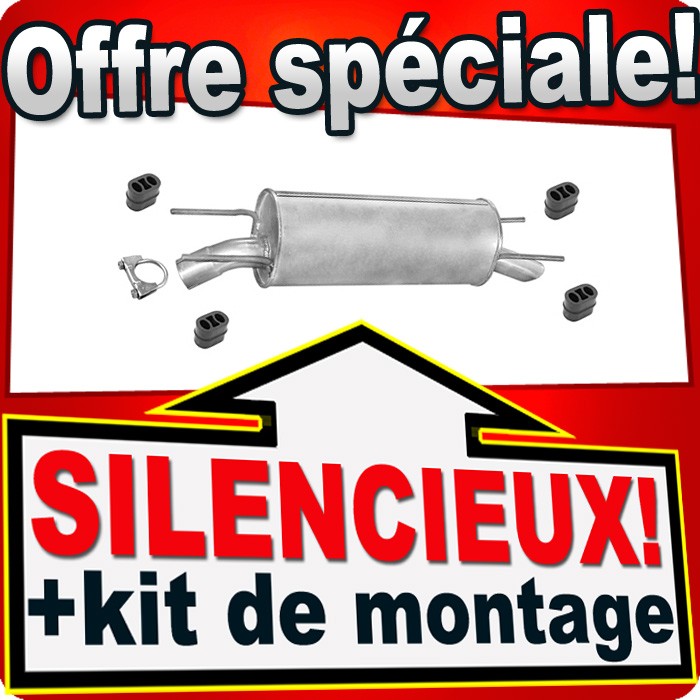 Silencieux arriere Opel Omega B pour reparation ligne echappement controle technique