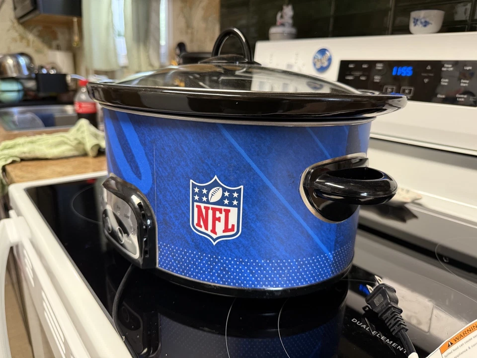 Официальный NFL Crock-Pot 6QT логотип задней двери медленноварка бутон света - Изображение 3 из 4
