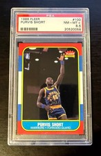 1986 FLEER #100 PURVIS SHORT PSA 8.5 Near Mint +