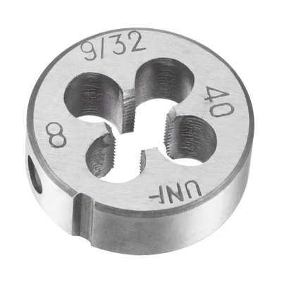 9/32''-40 UNF Alloy Tool Steel Machine Thread Round Threading Die Hand Tool