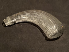 c1890-1900 Flint Lock Gun Black Powder Horn Whiskey Flask Figural Bottle