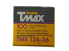 Kodak TMAX 100 Film for Black-and-White Prints 36 Exposures TMX 135-36 Expired 