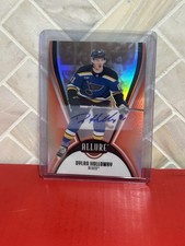 Upper Deck Allure Red Rainbow Auto Dylan Holloway #6 Blues 2025-26 NHL