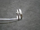 Engagement & Wedding Rings Patterned Bands Vtg Sterling Silver Bracelet Charm 1g