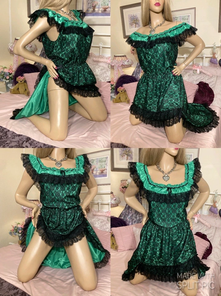 Sexy Vestido Campesino Bruja Steampunk Salón Halloween Encaje Satinado De Colección Foto 2 de 4