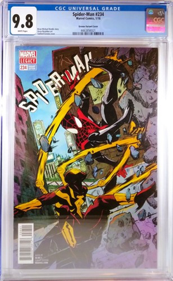 #ad 💥 CGC 9.8 SPIDER MAN #234 SANFORD GREENE 1:25 VARIANT 2018 MILES MORALES MARVEL $135.00