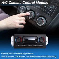 A/C Heater Climate Control Switch Module Panel for Cadillac Escalade No.599-009