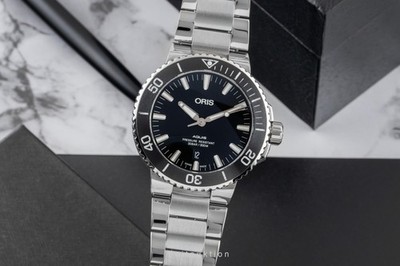 Oris Aquis Date Stahl Automatik Herrenuhr Ref 01 733 7730 4154-07 8 24 05PEB B&P