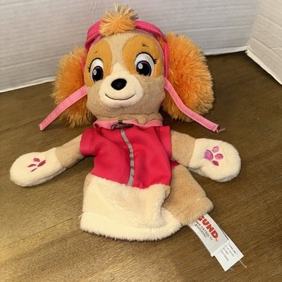 Gund Skye Paw Patrol Pink Pilot Puppy 10'' Hand Puppet Plush Sky