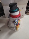 Disney Winnie The Pooh Snowman Cookie Jar With Piglet Tigger And Eeyore — photo 5