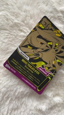 Naruto Mythos NINE-TAILED FOX 134 / 130 - SECRET GOLD TCG Rare 1st