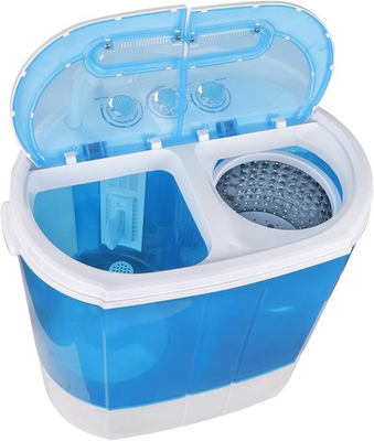 #ad #ad Portable Washer Compact Twin Tub 9.9 LB Mini Top Load Washing Machine Washer Spi $187.59