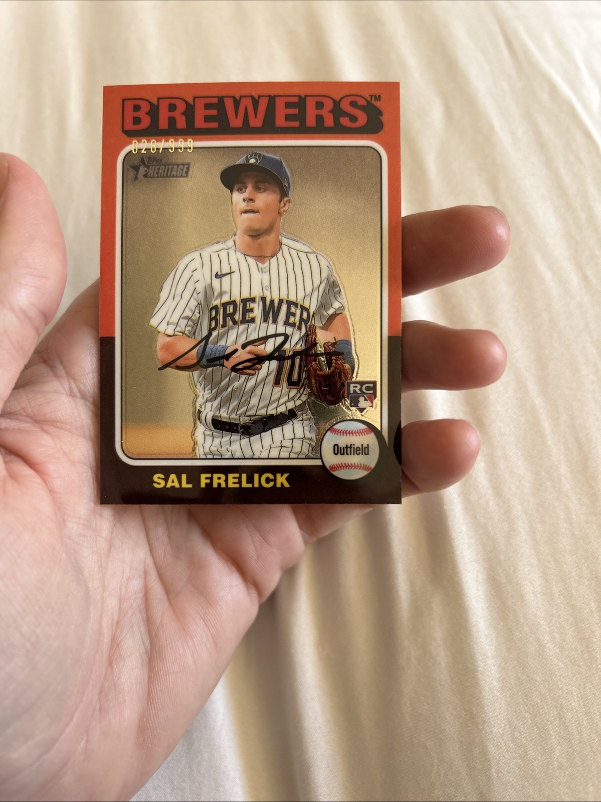 2024 Topps Heritage - Sal Frelick #451 Chrome /999 (RC)