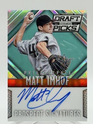 Matt Imhof 2014 Panini Prizm Perennial Draft Picks #47 Autograph Auto