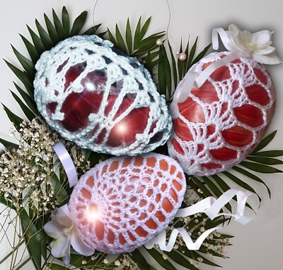 Crochet pattern 3 Easter egg bag: PDF Easter decor, DIY Gift for Easter ecologic
