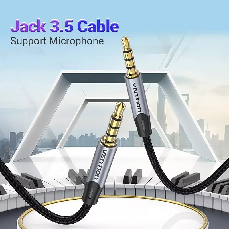 Jack 3.5 Aux Cable Male to Male 3.5 mm Jack HiFi Audio Cable for Guitar Car  Microphone Headphone Speaker Cable Aux Cord