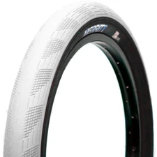MERRITT BMX PHANTOM BICYCLE TIRE WHITE w/ BLACK SIDEWALLS 20x2.50" BRANDON BEGIN