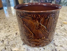 Vintage Haeger USA Art Pottery Planter #667 Brown