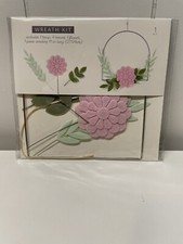 New Craft Wreath Flower Floral Leaves Kit Pink