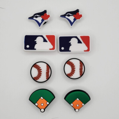 *MLB Toronto Blue Jays Baseball Team For Crocs Shoe Charms Jibbitz - 8 Pieces